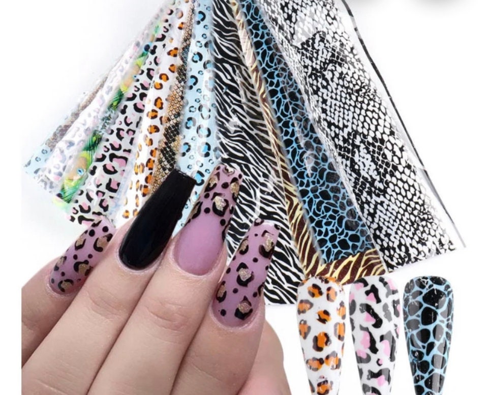 10 Roll Luxury Designer Nail Transfer Foil