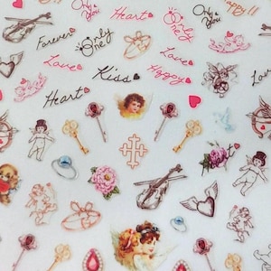 Love Angels  Nail Stickers