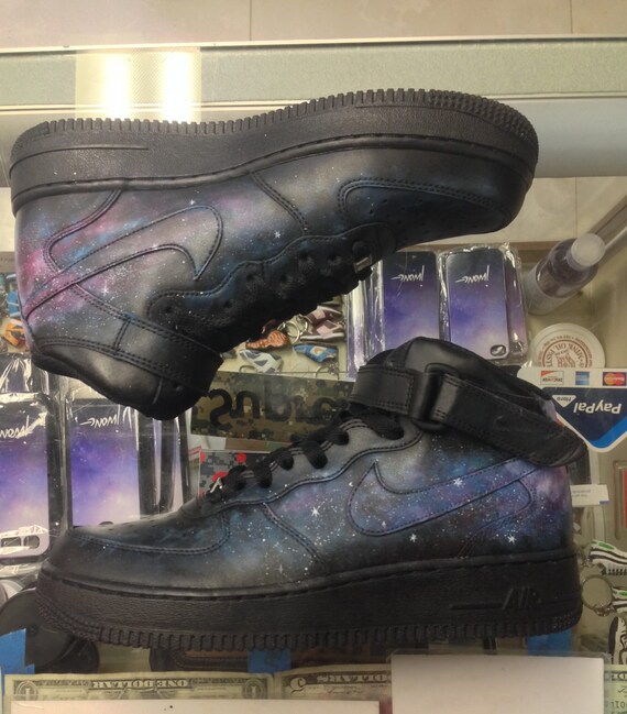 2011 Air Force 1 Mid Galaxy Custom Youth Etsy