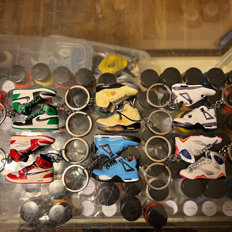 nike keychain in shoe