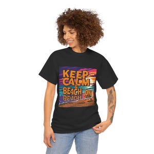 Beach Vibes Unisex Tee, Summer Apparel, Vacation T-shirt, Relaxed Fit Tee, Gift for Beach Lovers, Fun Casual Wear