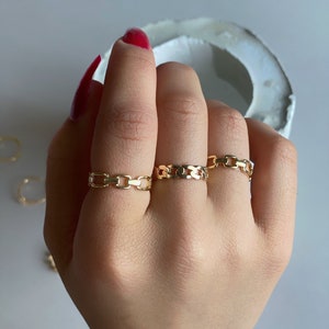 Statement Chain Rings | link chain ring | curb chain ring