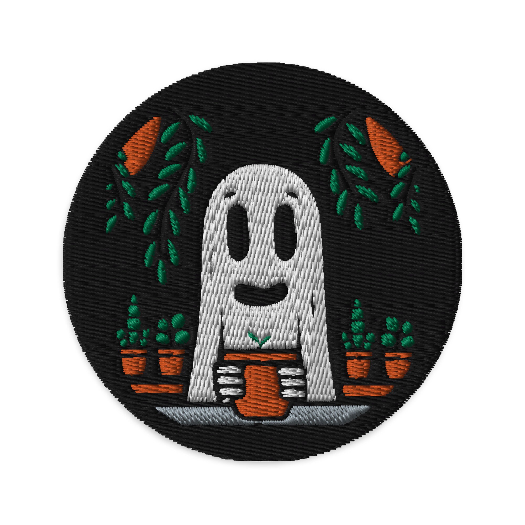 Plant Ghost Embroidered Patch - Etsy