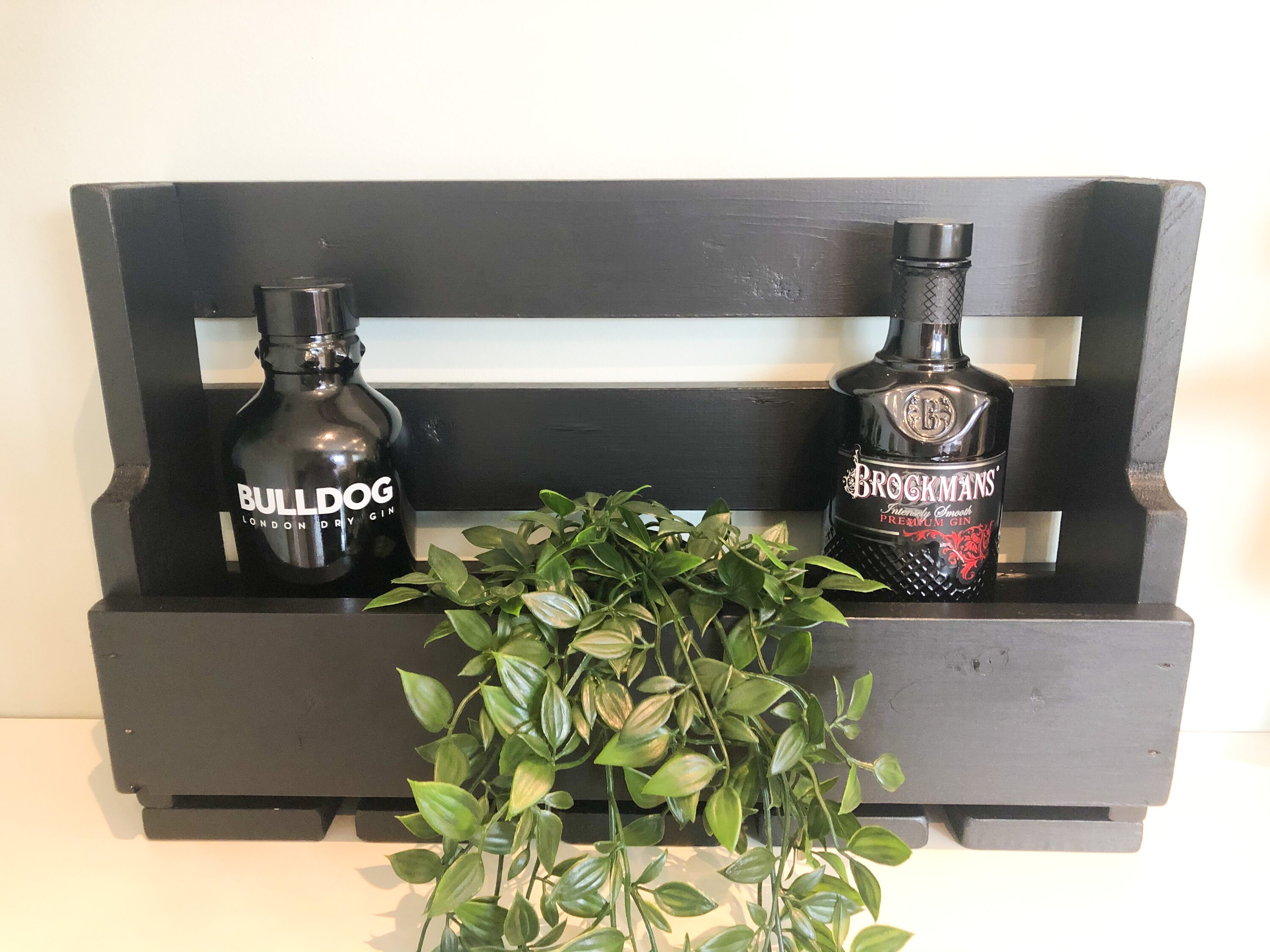 Black Home Bar Gin Rack Wine & Gin Glass Holder Drinks Etsy