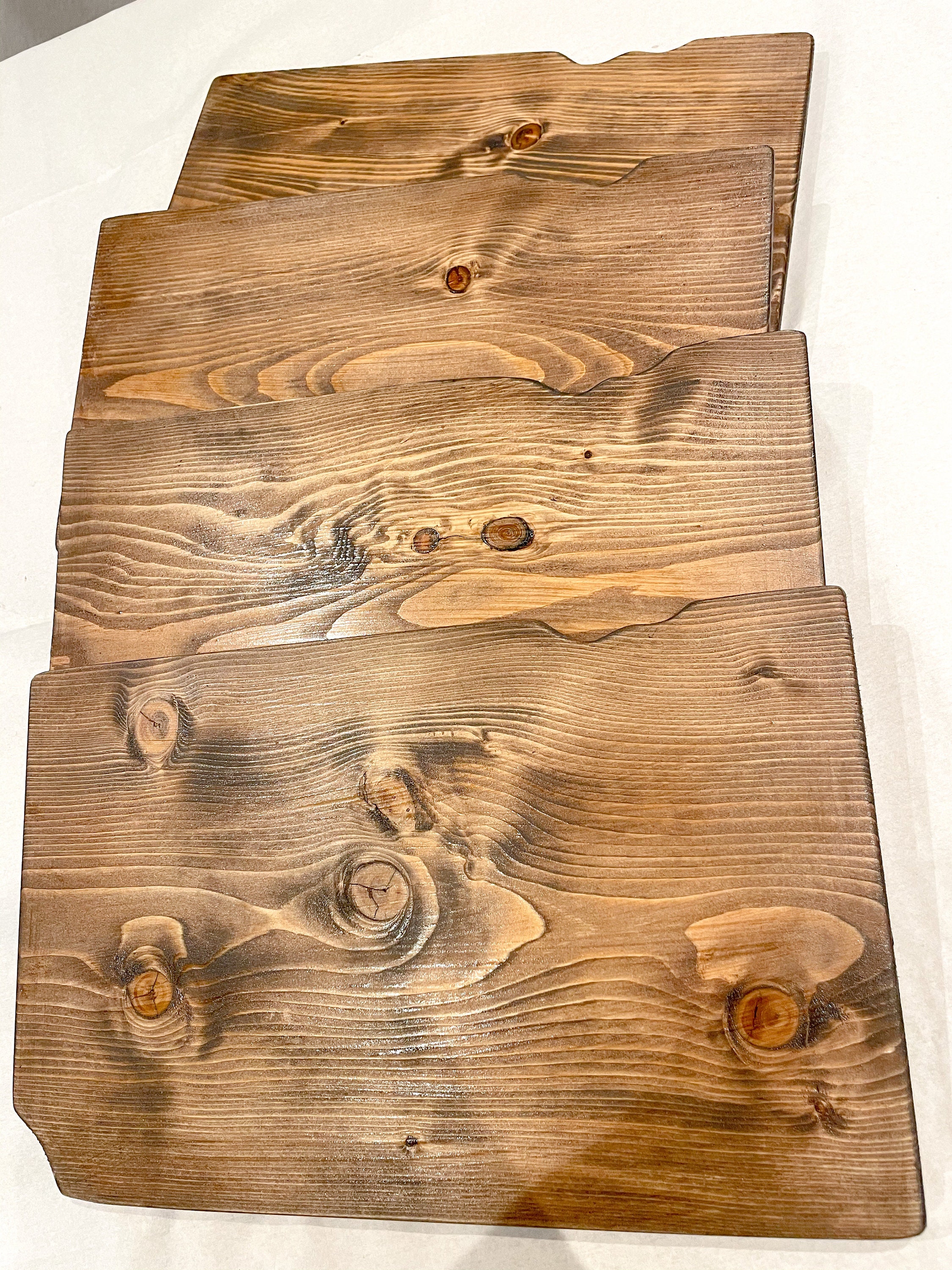 Rustic wooden placemats Handmade Scandinavian Softwood Etsy