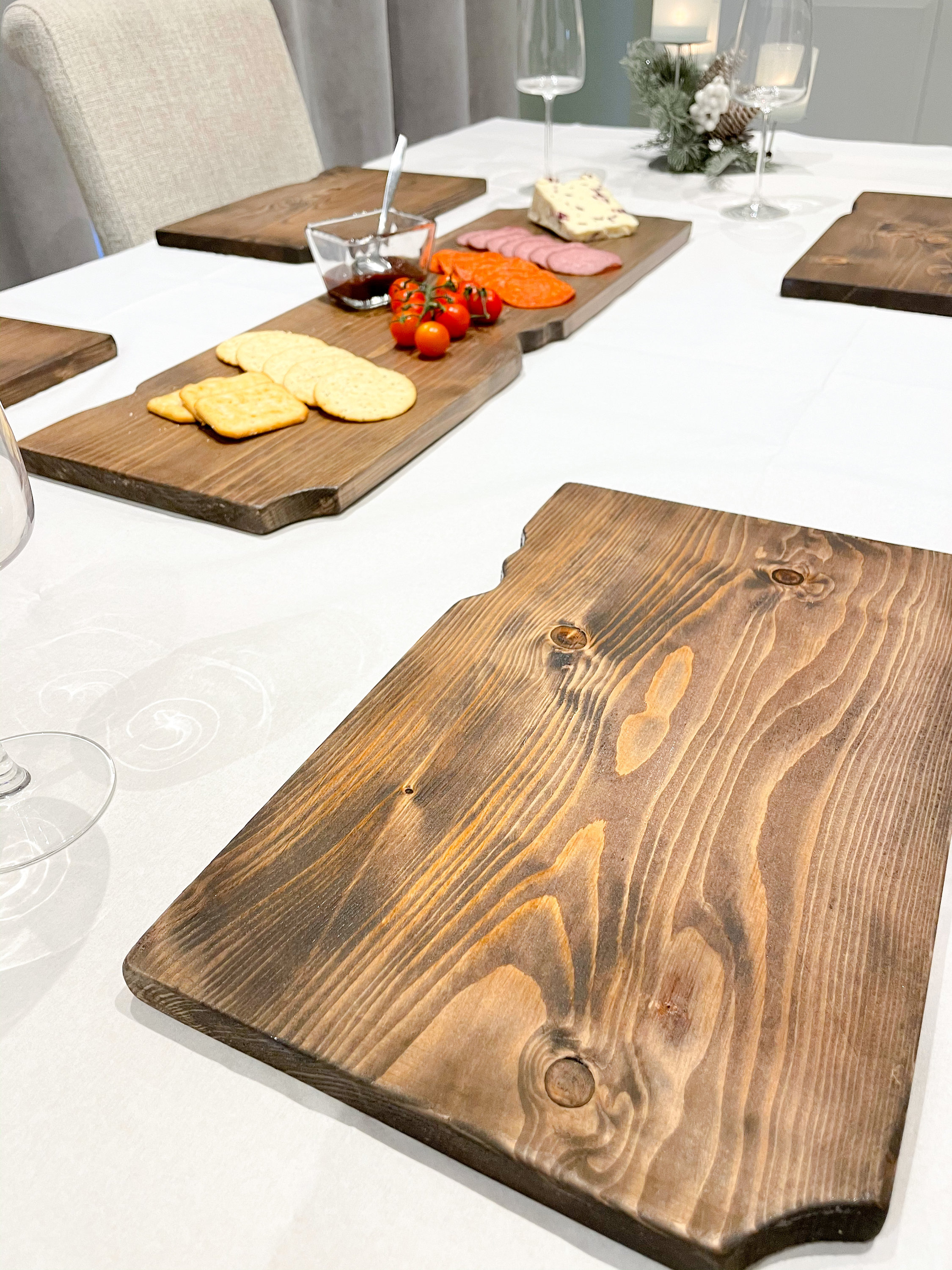 Rustic wooden placemats Handmade Scandinavian Softwood | Etsy