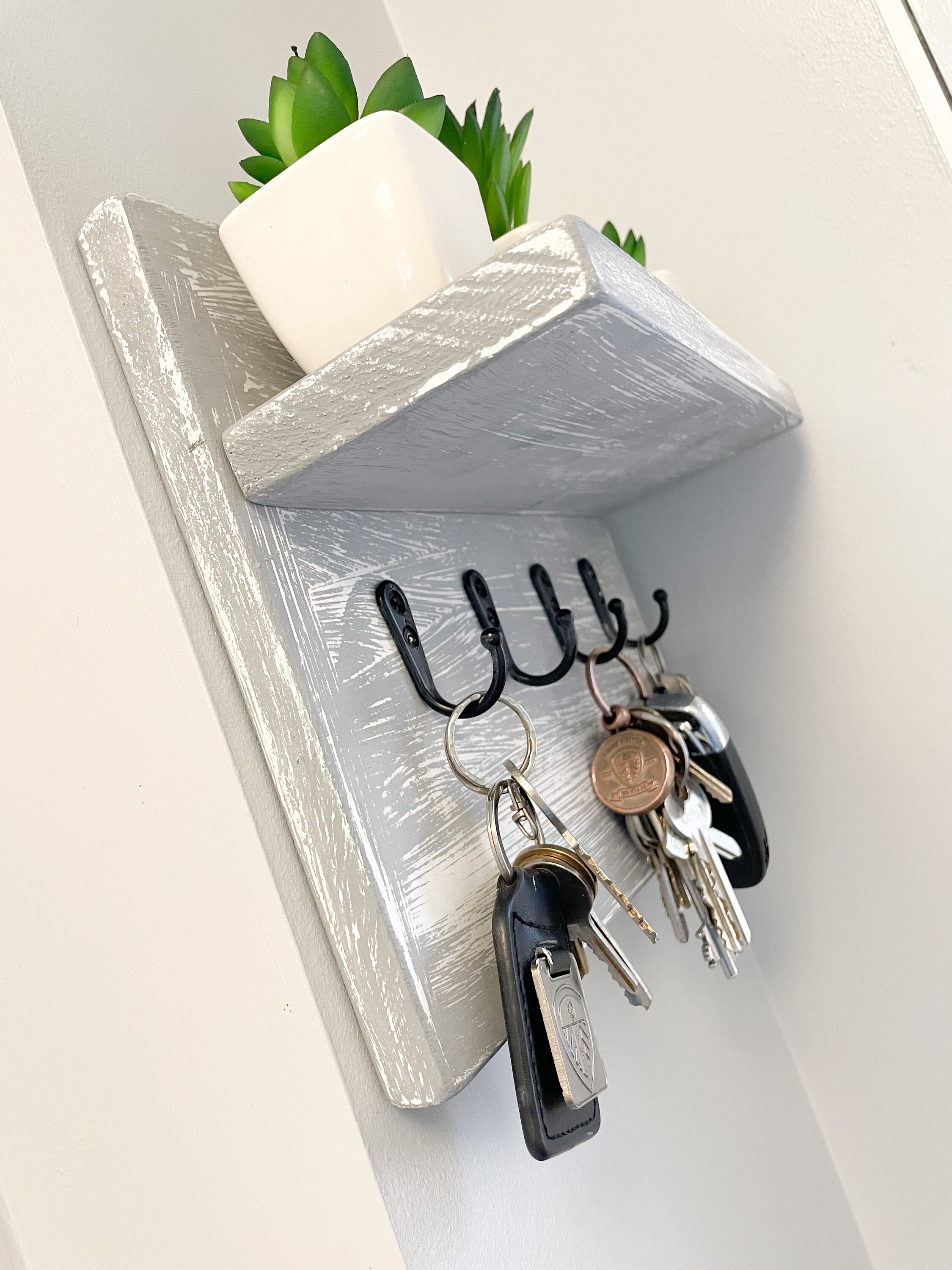 Grey key holder clearance