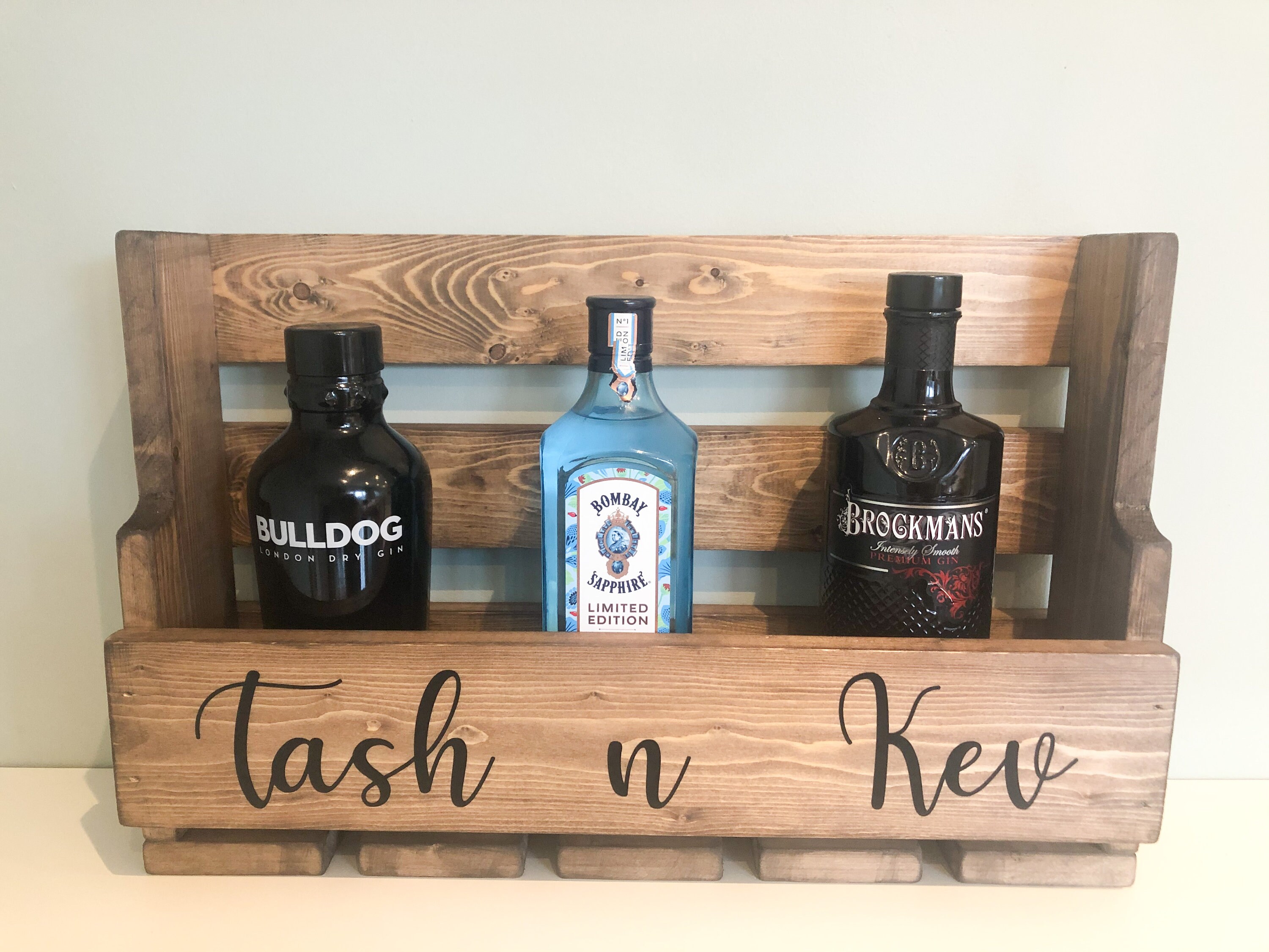 Rustic Home Bar Gin Rack Wine & Gin Glass Holder Drinks Etsy UK