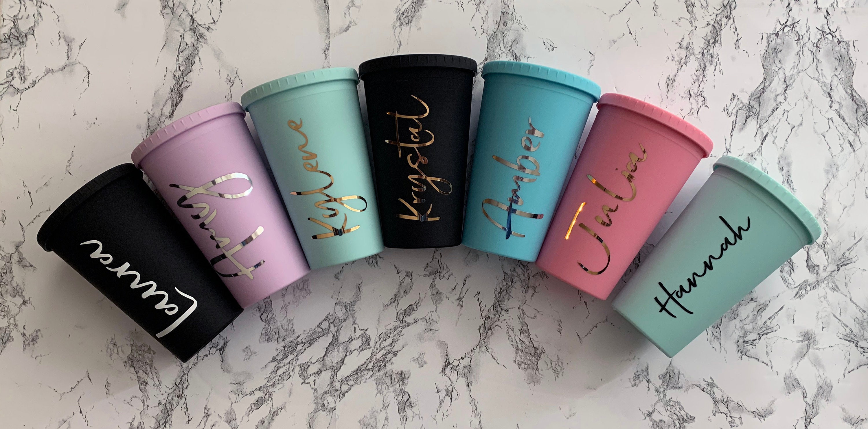 Tumbler with Name Personalized Cup for Bridesmaid Etsy