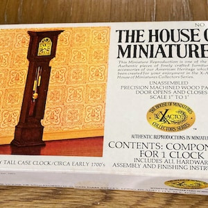 House of miniatures William and Mary Tall Case Clock Kit