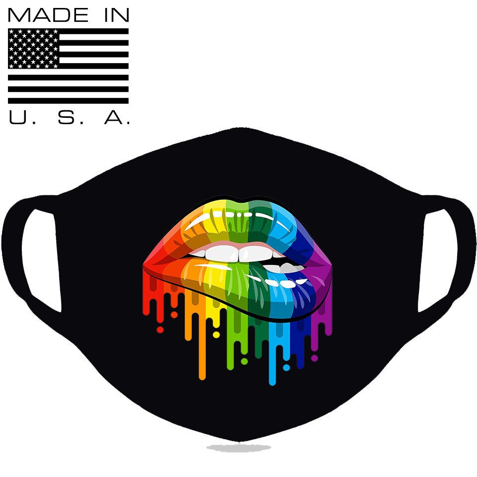 Gay Pride Face Mask LGBTQ Mask Rainbow Mask LGBT Pride Etsy