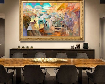Jerusalem Art Print: Jewish Modern Art, Israel Artist