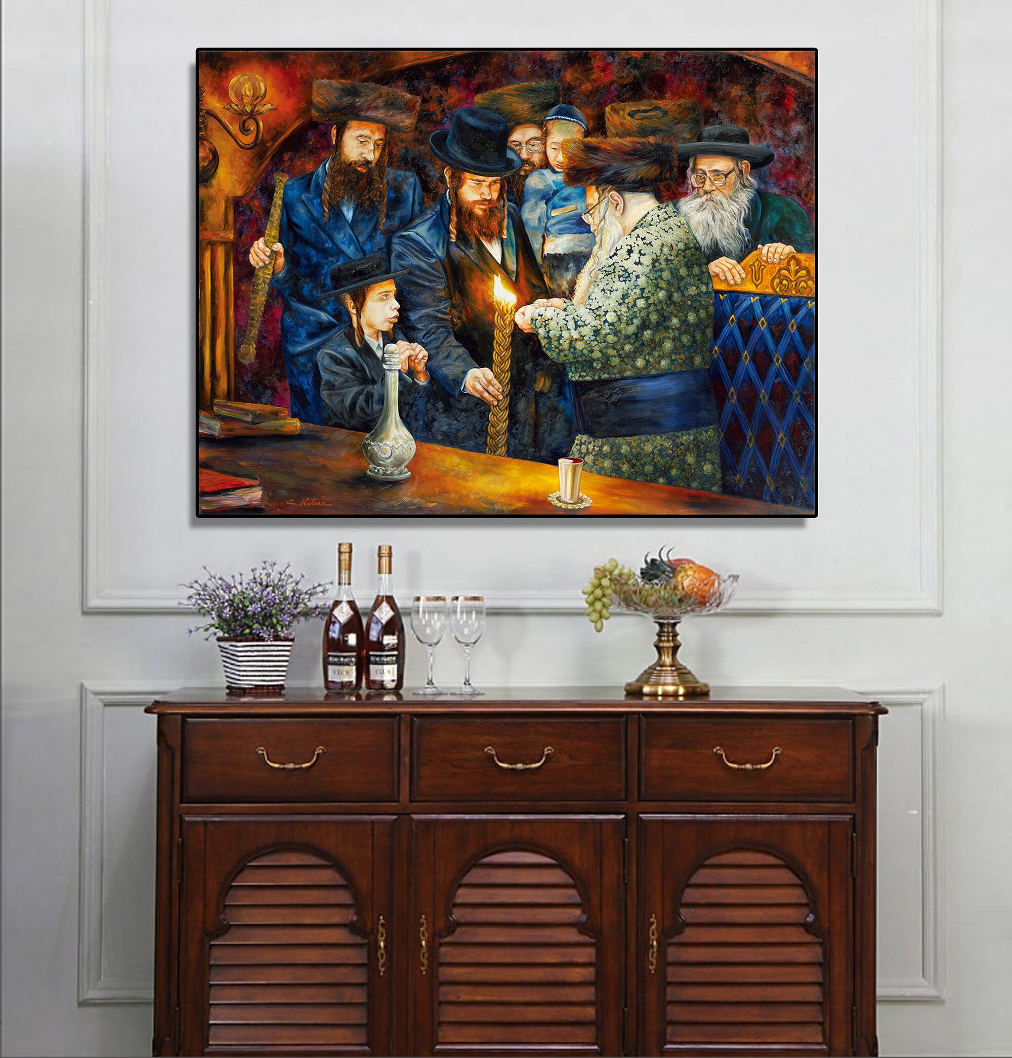 Havdala/judaism/jewish Art/judaica Wall Art/realism Art /jewish Art