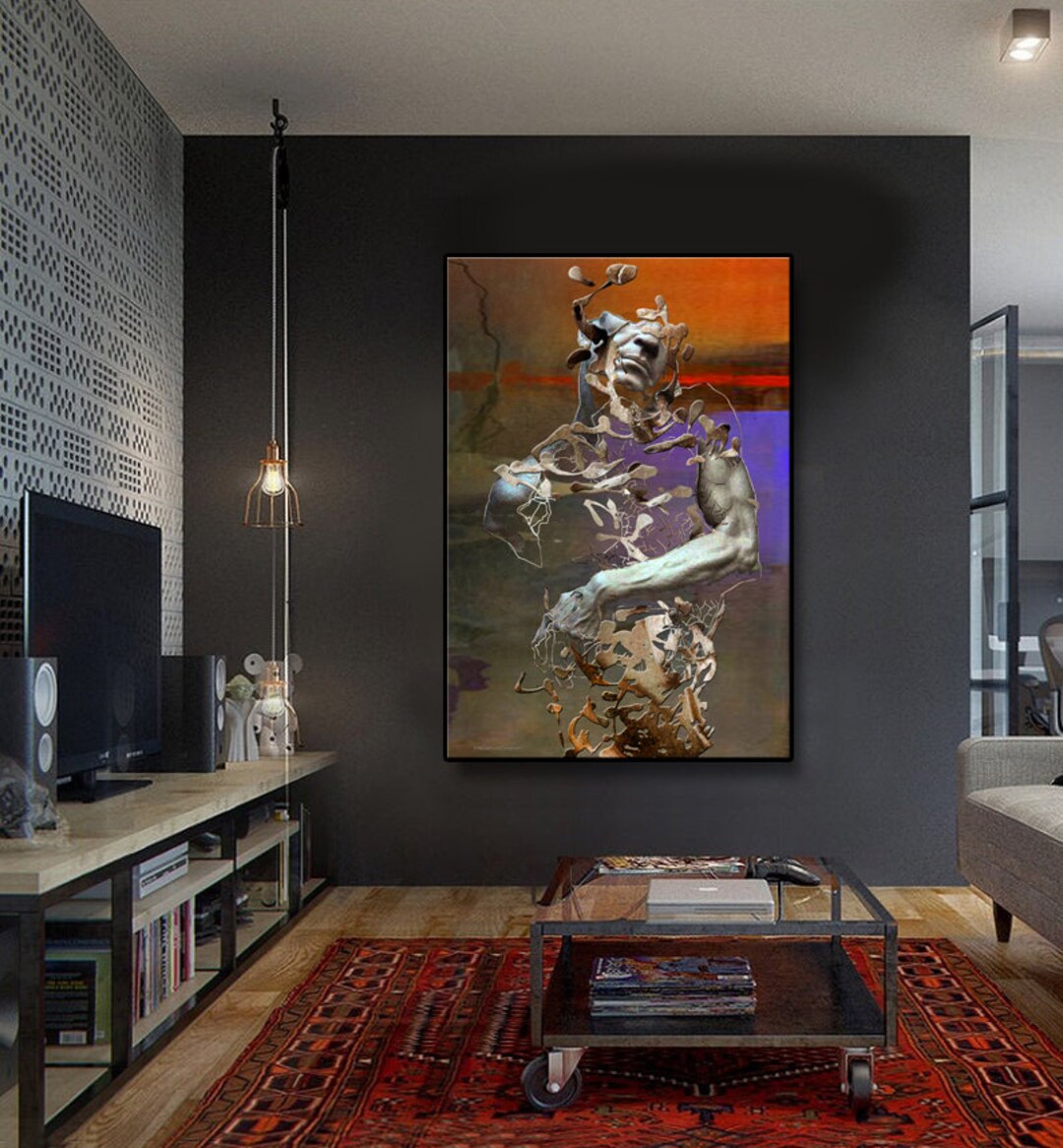 Large Canvas Print/scattering/contemporary Wall Art/abstract Etsy