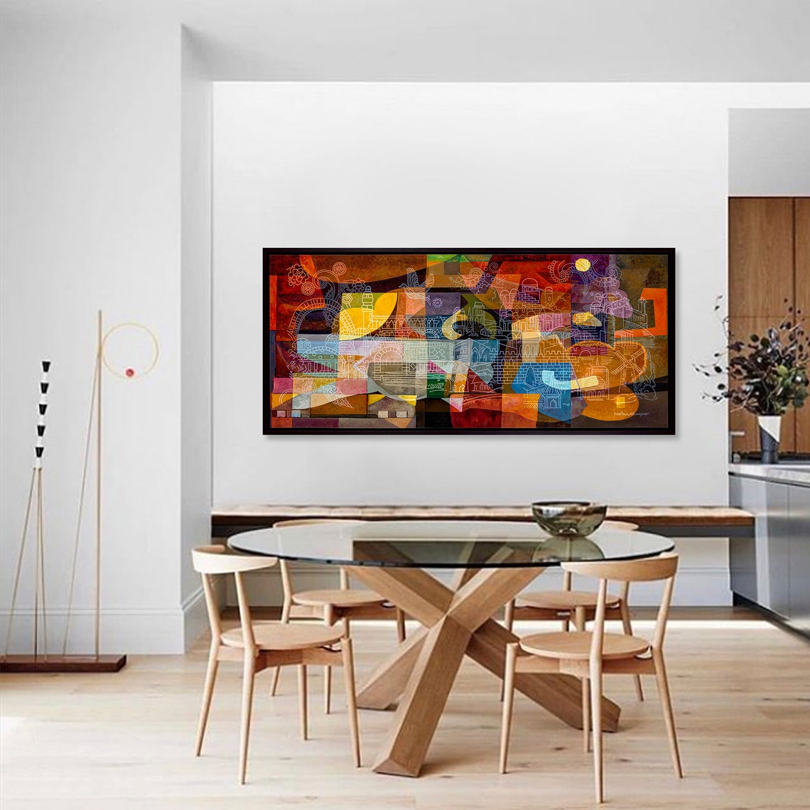 JERUSALEM Abstract /colorful /judaica Wall Art/ Jewish Modern - Etsy