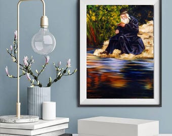 Tashlich Canvas Print: Rosh Hashanah Jewish Art by Natan Cooper