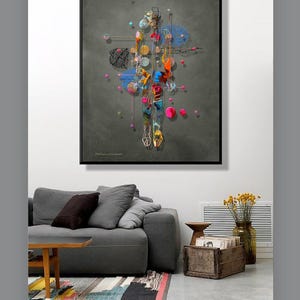 Large Abstract Painting, Digital Print, Colorful Wall Art, Large Modern Decor, Abstract Modern Art, Vibrant Colors Print, Digital Fine Art