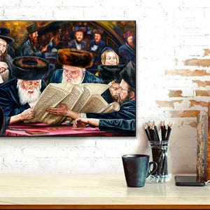 Canvas Print, Book of Esther Megillah, Purim Jewish Holiday Wall Art, Judaica Artwork, Natan Cooper, Symbolic Gift
