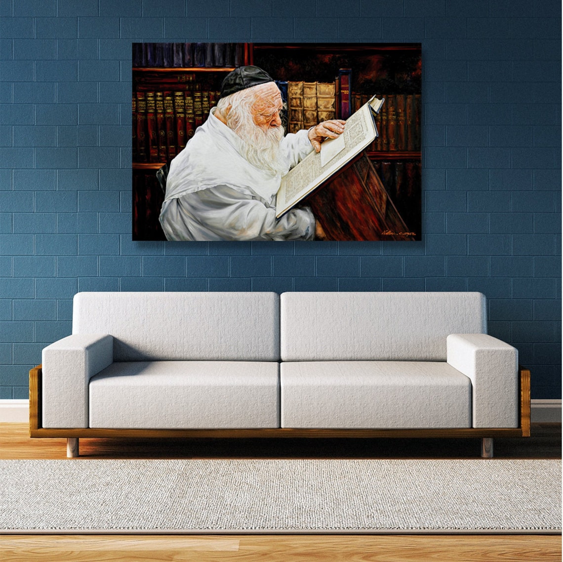 Jewish Wall Art/rav Kanyevski/jewish Study/realistic Judaica Etsy