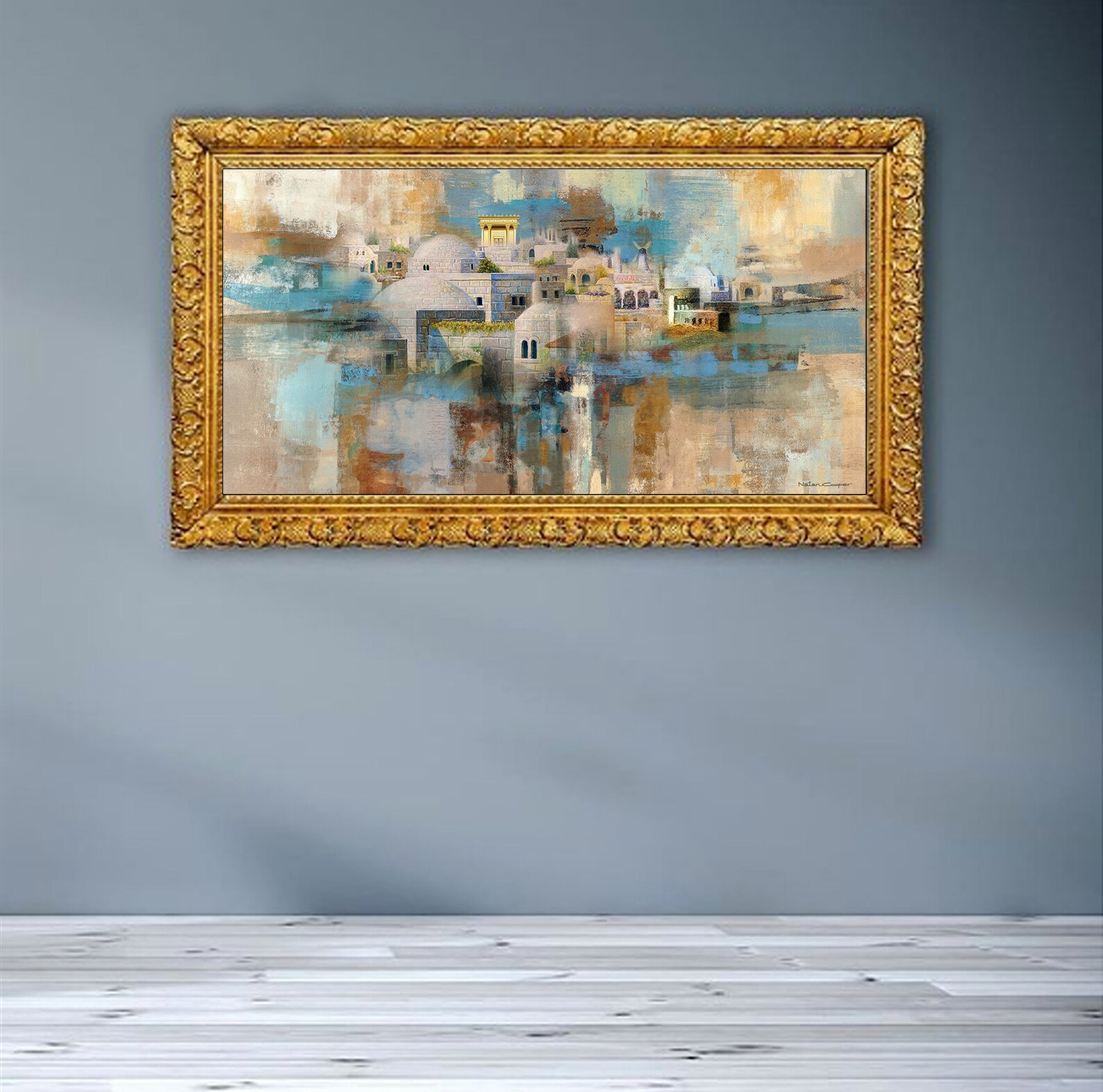 JERUSALEM /colorful /judaica Wall Art/ Jewish Modern Art/ - Etsy
