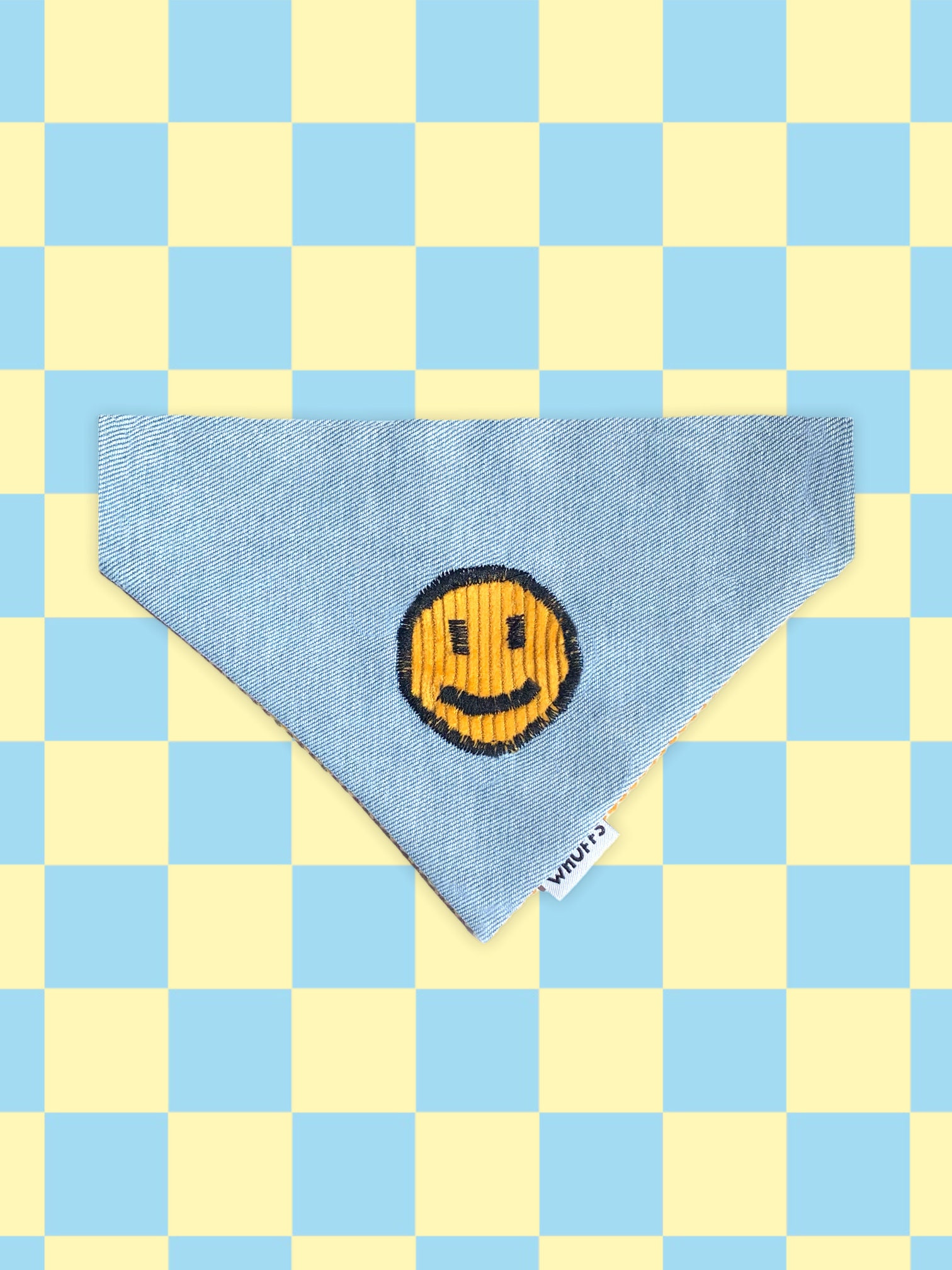 Smiley Emoji Dog Bandana Over the Collar Pet Bandana Stylish Etsy