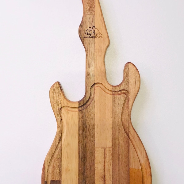 Guitar Cutting Board Etsy