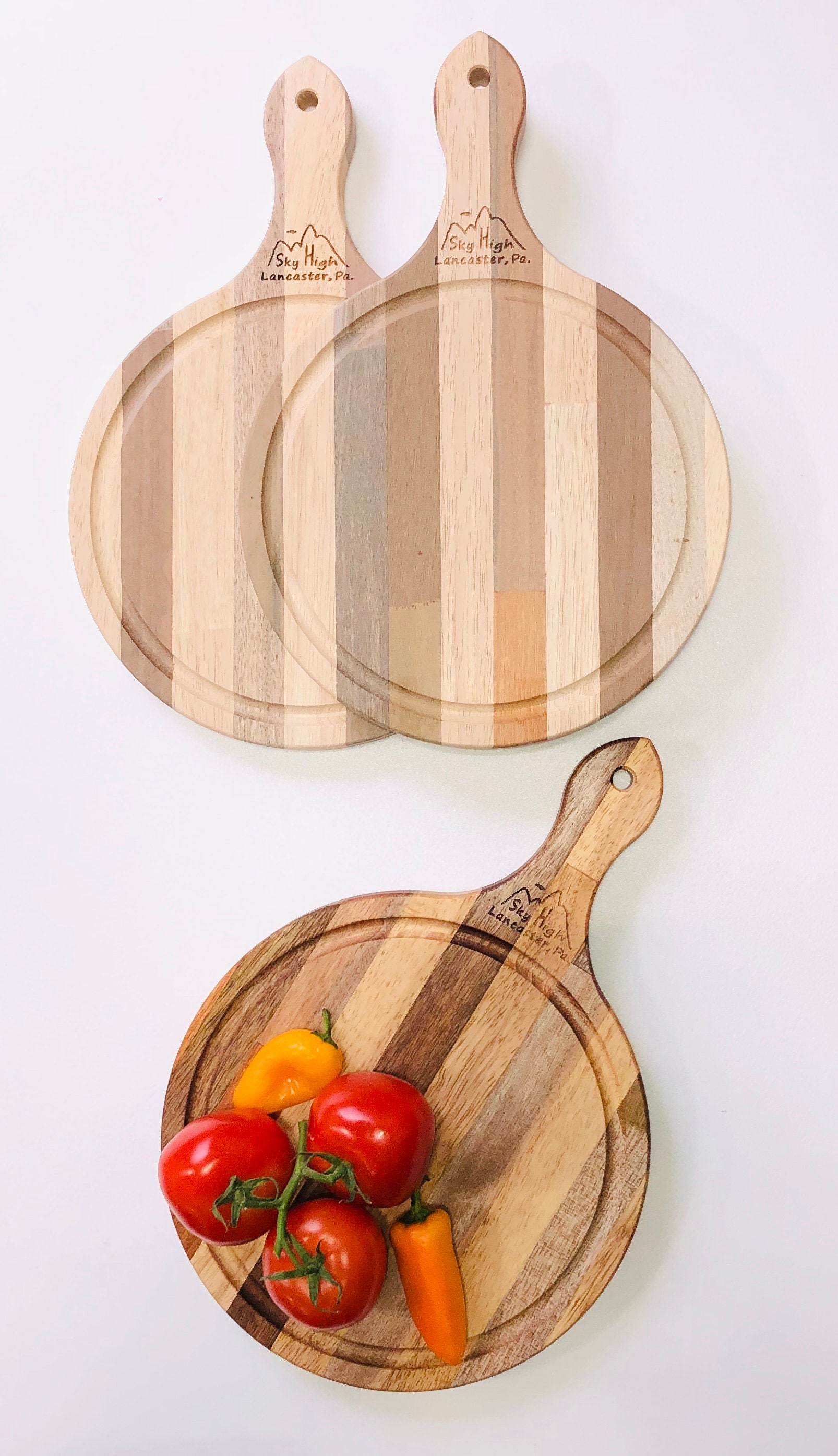 Repurposing Wood Rounds Handmade Medium Round Cutting Board From Repurposed Hardwoods - Etsy