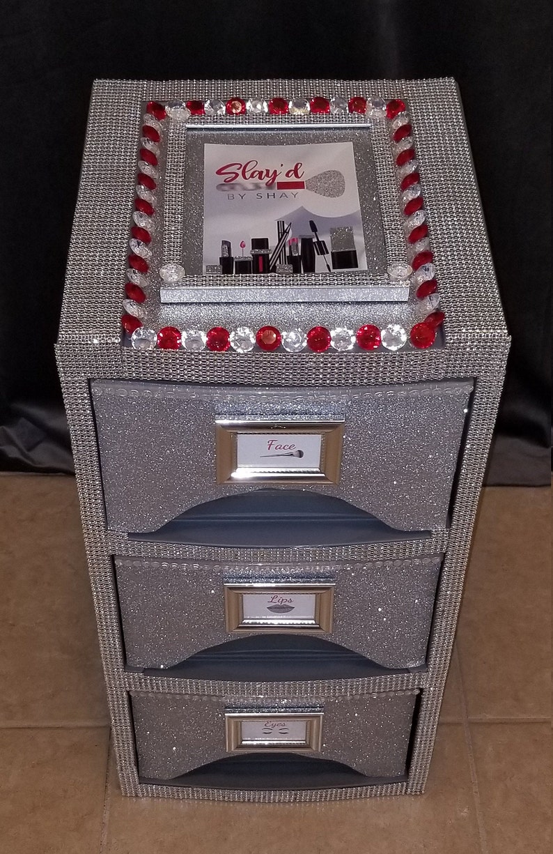 DIY Personalized Custom Storage Organizer Cart for Makeup Etsy