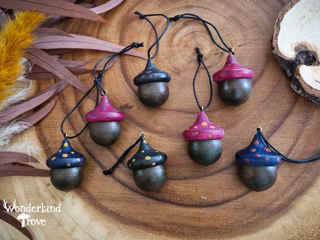 Wooden Acorns, Acorn Decorations, Christmas Decoration, Tree Hanging