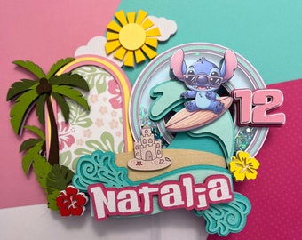 Stitch Inspired Cake Topper