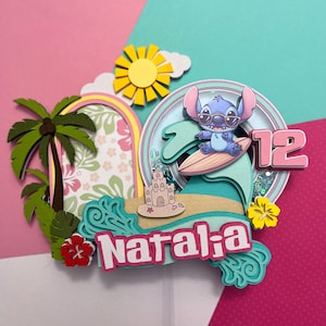 Stitch Inspired Cake Topper