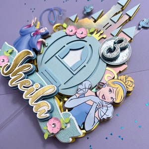 Cinderella Inspired Cake Topper | Princess Cake Topper - Etsy