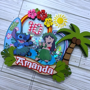Lilo & Stitch Inspired Cake Topper