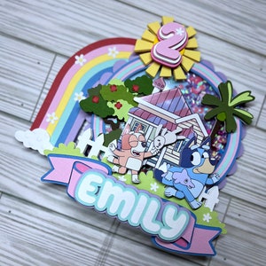 Bluey Inspired Cake Topper