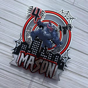 Venom Inspired Cake Topper
