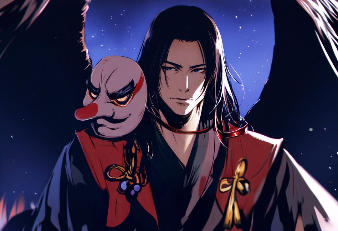 Tengu Custom Conjure Spirit Companion, Yokai, Crow, Japanese Myth ...