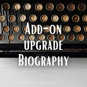 Biography upgrade, Long biography, Write Up Services - Spirit Companion, Spirit Keeping, Blind Reading, Psychic Reader, General Reading