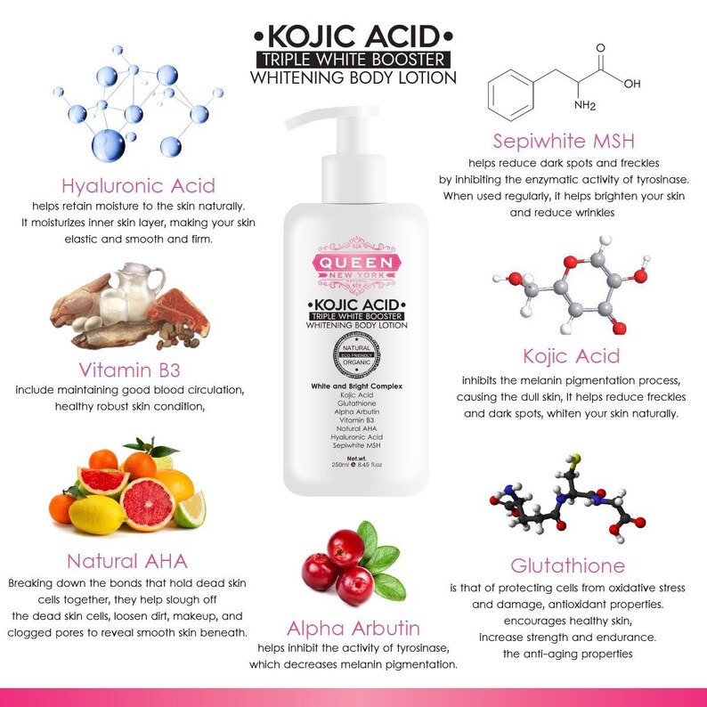 300ml Kojic Acid Body Lotion Etsy