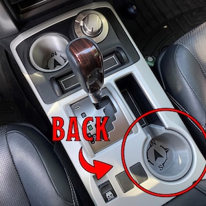 Cup Holder Insert for Toyota 4Runner (2014 - 2024) - Back mug style