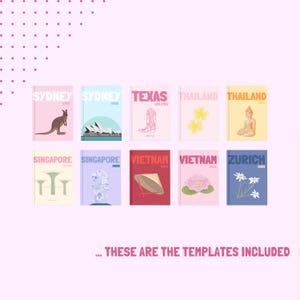 80+ Editable Travel Photo Book Cover Templates | Customizable in Canva ~ Digital Download image 8
