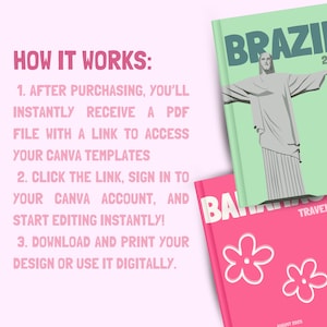 80+ Editable Travel Photo Book Cover Templates | Customizable in Canva ~ Digital Download image 9