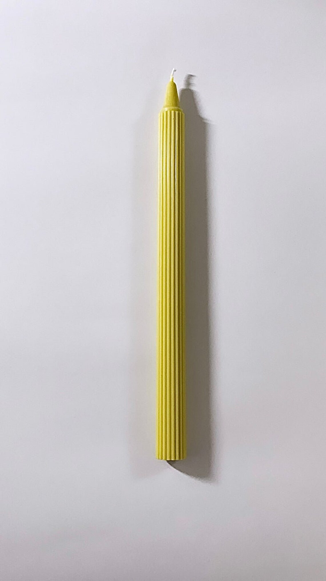 Set of 2 Tall Ribbed /taper candle/ pillar candles/ dinner/ Etsy