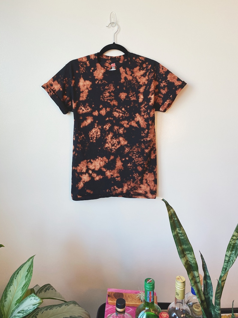 orange bleach dye shirt