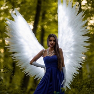 Glowing butterfly wings, big illuminated wings, white angel wings, wings with lights, wings for performances , wings for carnivals