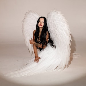 SALE !!! White angel wings, wings top sale, wings for adults, wings for photo shoot, wings on the wall Higth - 180cm/70inch