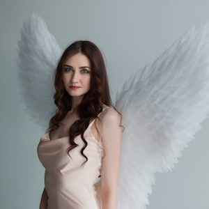 Delicate white angel wings, butterfly wings costume, stage wings , wings for party and perfomances, photo prop