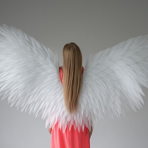 White angelic wings, cosplay wings, butterfly wings, wings for wedding photoshoot, wings for maternity photoshoot, party wings, white wings