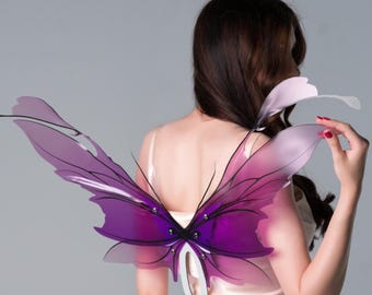 Purple butterfly wings – purple fairy wings – flower fairy wings – magical purple wings