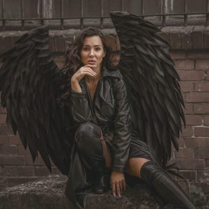 Demon wings, dark angel wings, dragon wings, black wings, cosplay wings, raven wings, cosplay costume for photoshoot, wings for perfomances