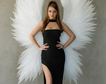 Large angel wings, White wings, angel costume, Cosplay costume Higth - 180cm/70inch